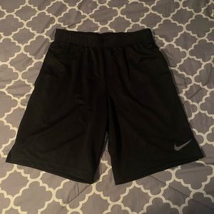 Black Nike Dri-fit workout shorts